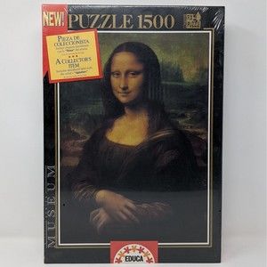 Mona Lisa 1500 Piece Jigsaw Puzzle Educa Fix It Museum Series 33x23 New Sealed